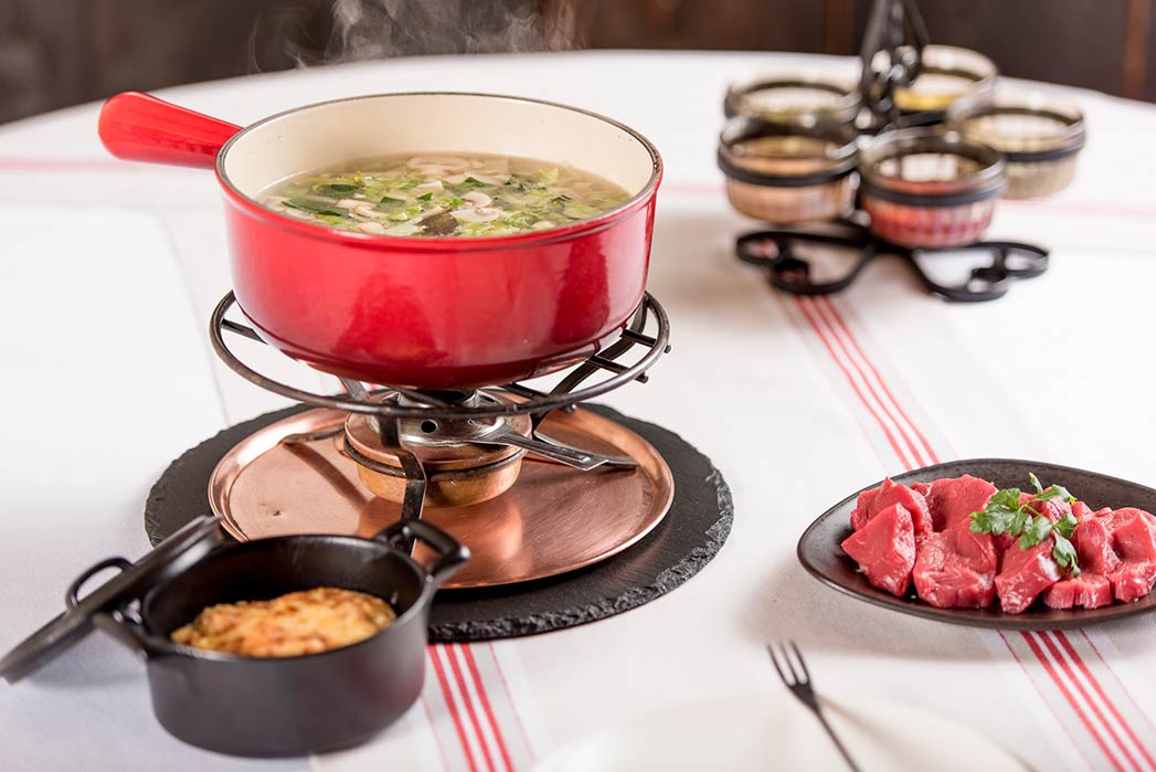 Restaurant le Museum Montreux - Fondue à la viande